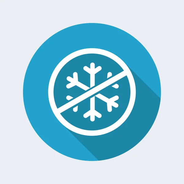 Klimatizační ikona zakázaná — Stockový vektor