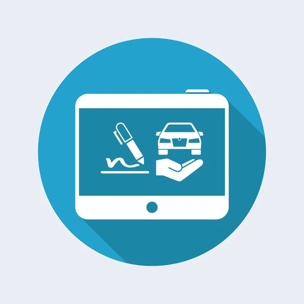 Automotive Online Services icoon — Stockvector