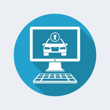 Bilgisayar tarafından uzaktan kilidini araba