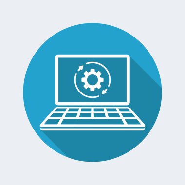 Bilgisayar laptop, ayarlar kavramı