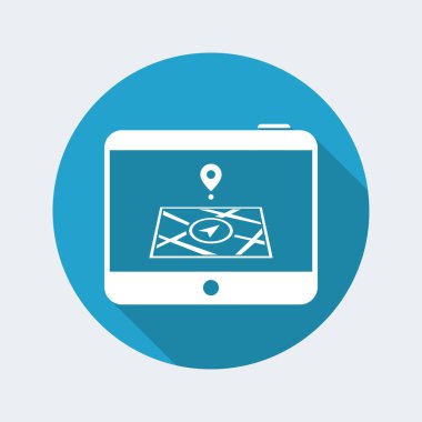 Tabletteki navigasyon haritası