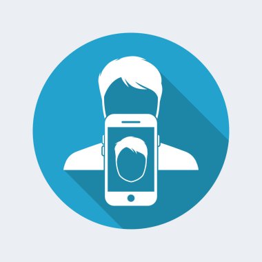 Smartphone bir portre fotoğraf çekmek