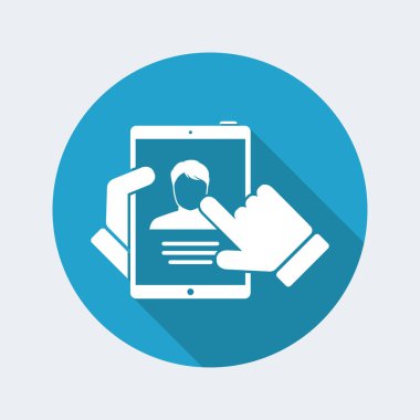 Tabletteki kişisel hesap profili