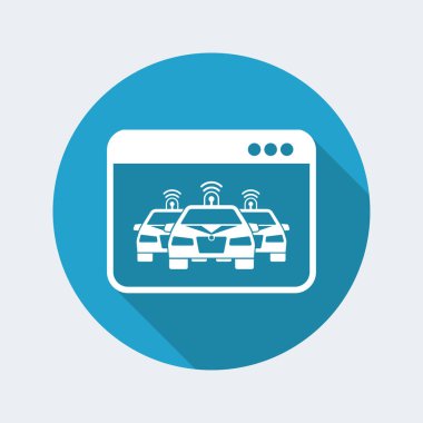 Bilgisayar penceresinde polis Web sitesi