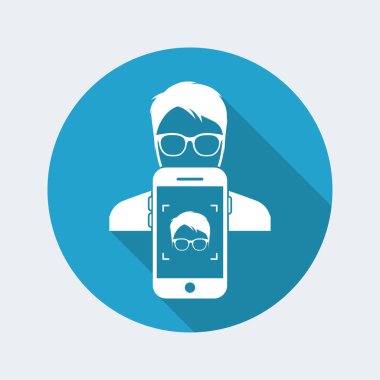 Smartphone bir portre fotoğraf çekmek