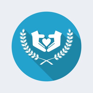 Aşk sembolü kavramı simgesi