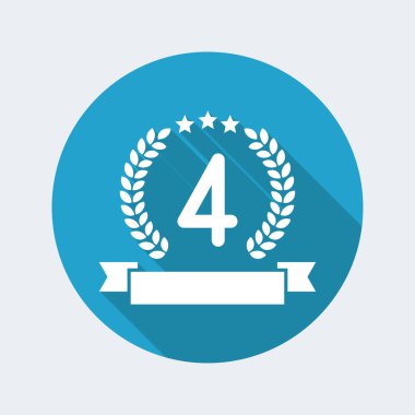 Dördüncü yer kazanan simgesi