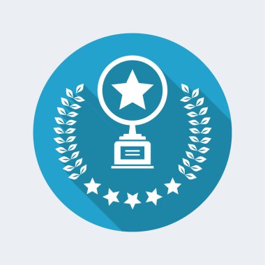 Ödül defne simgesi ve yıldız fincan