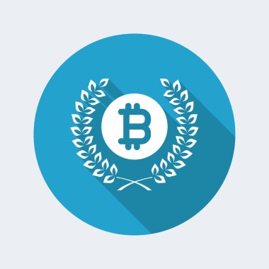 Sertifikalı Bitcoin sembolü simgesi