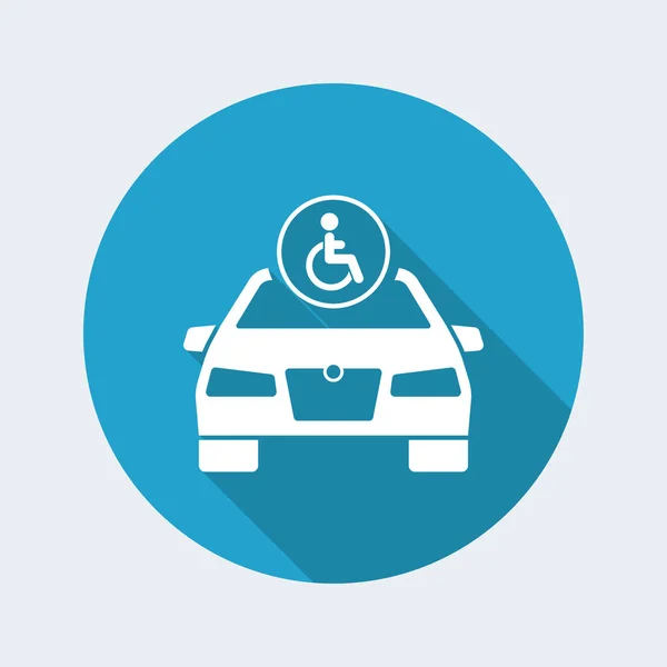 Coche para transporte con discapacidad — Vector de stock