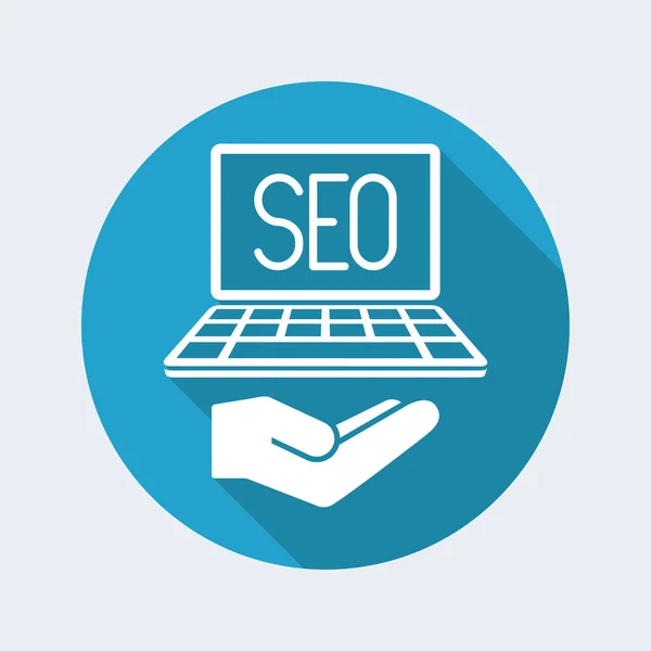 Services Seo sur ordinateur portable — Image vectorielle