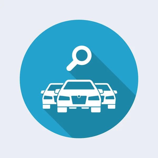Zoek en kies auto — Stockvector
