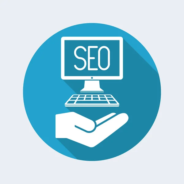 Seo icono de servicios de solución — Archivo Imágenes Vectoriales