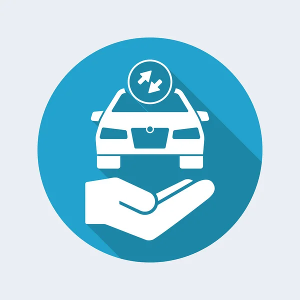 Car sharing symbol icon — Stock Vector