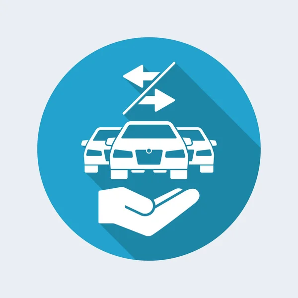 Ikona služby sdílení automobilů — Stockový vektor