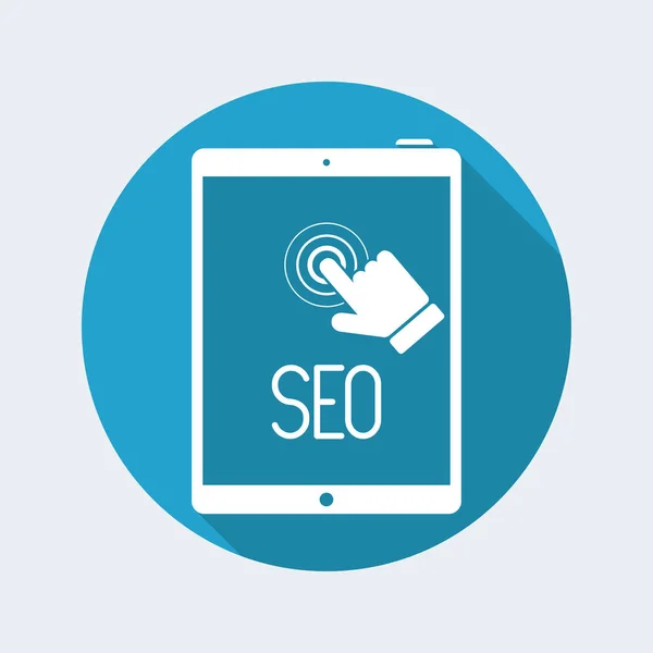 Concept Seo sur tablette — Image vectorielle