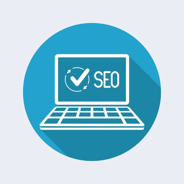 Services SEO complets sur ordinateur portable — Image vectorielle