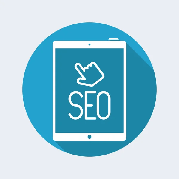 Concept Seo sur tablette — Image vectorielle