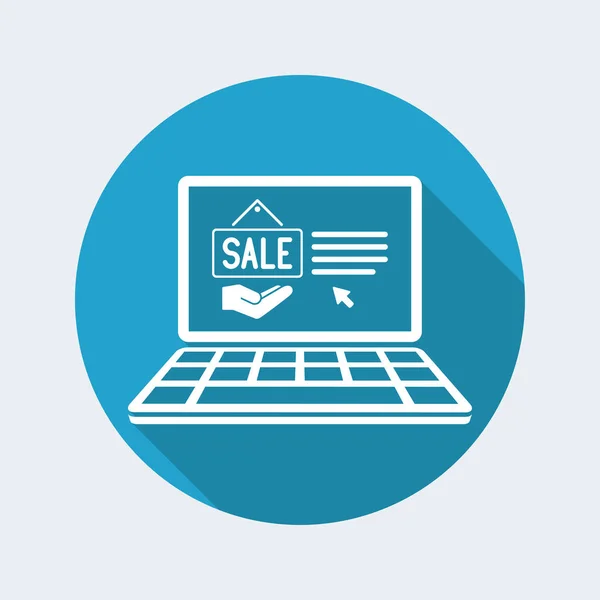 Prodej online obchodů na webu — Stockový vektor