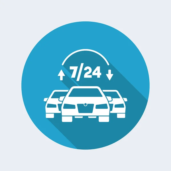 Full time 7 / 24 car services — стоковый вектор