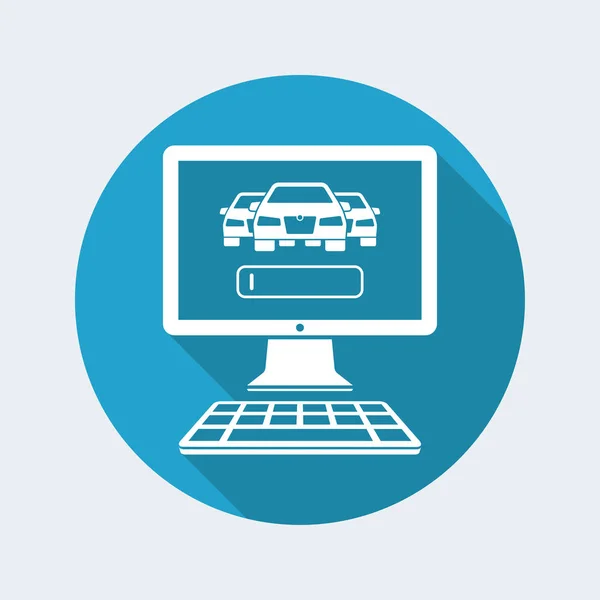Online automotive zoekbalk — Stockvector