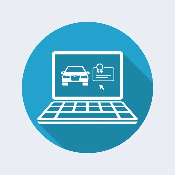 Online documento auto scaricare — Vettoriale Stock