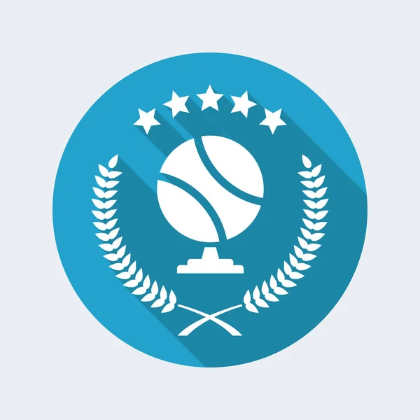 Symbole club de tennis icône — Image vectorielle