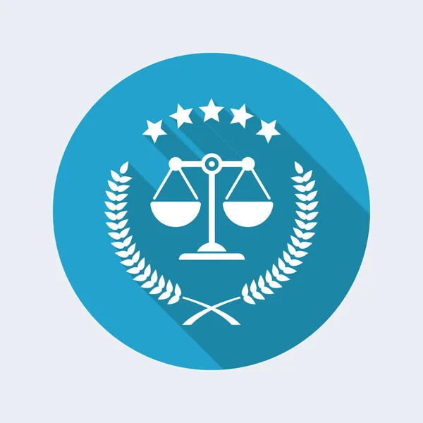 Legal assistance service icon — Stock Vector