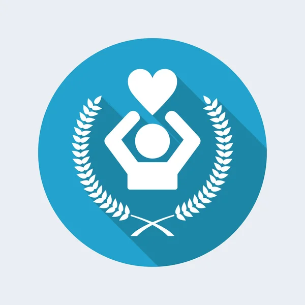 Love symbol concept icon — Stock Vector