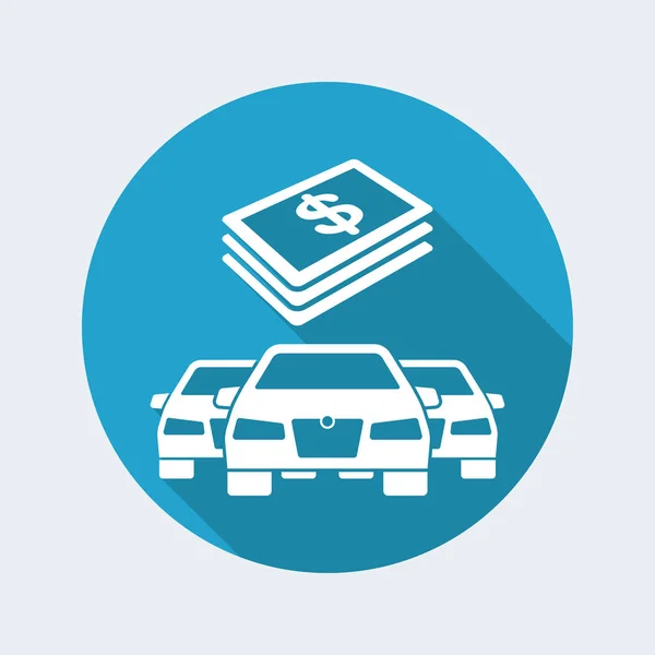 Автомобільний платіж у доларах — стоковий вектор