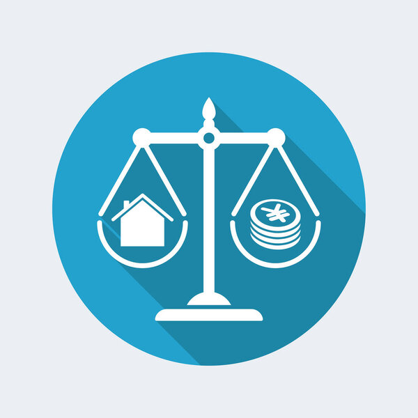 Scale that measures the difference between home and cost in yen