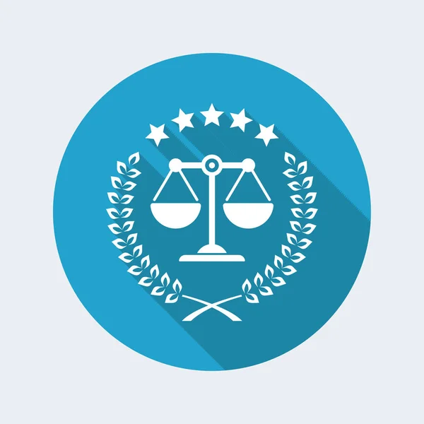 Legal assistance service icon — Stock Vector