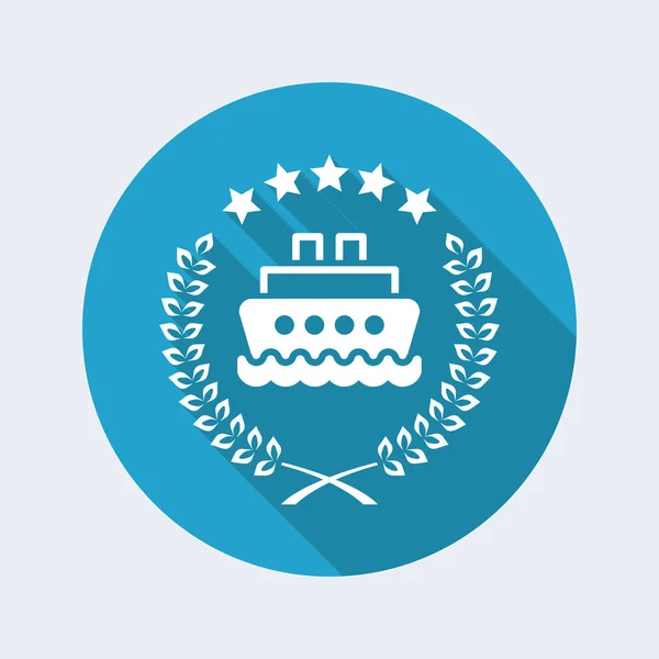 Icono de servicios de barco de lujo — Vector de stock