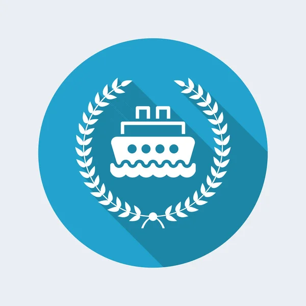 Icono de servicios de barco de lujo — Vector de stock