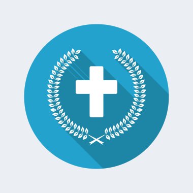 Hıristiyan haç ve defne