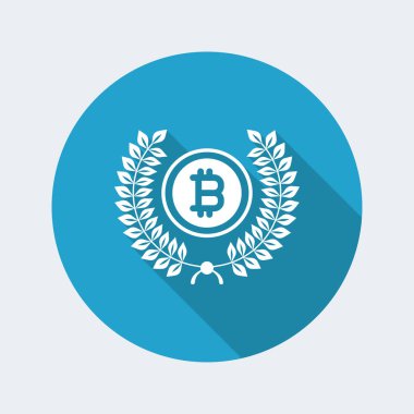 Sertifikalı Bitcoin sembolü simgesi