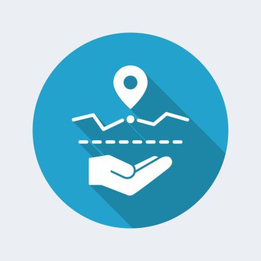 Yol seyahat yardımı simgesi