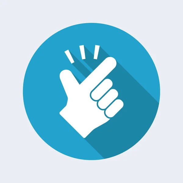 Claquement geste icône de la main — Image vectorielle