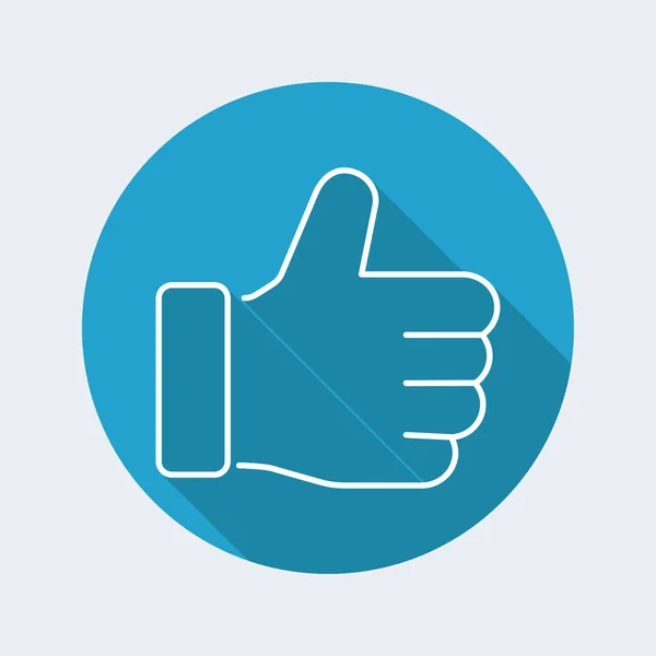 Thumb up lineal icon — Stock Vector