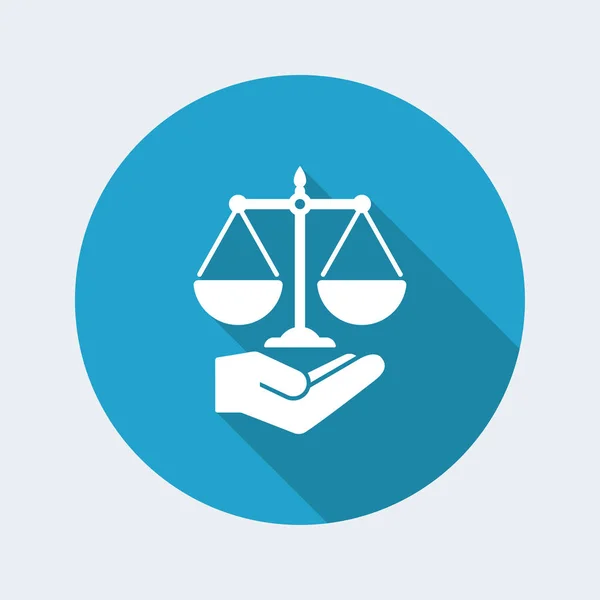 Conceito de símbolo de serviços jurídicos — Vetor de Stock