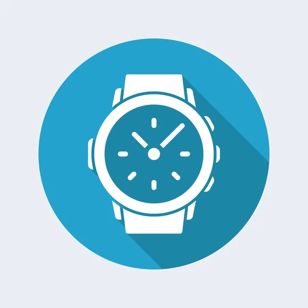 Έξυπνο ρολόι ή εικονίδιο ρολογιού χειρός — Διανυσματικό Αρχείο