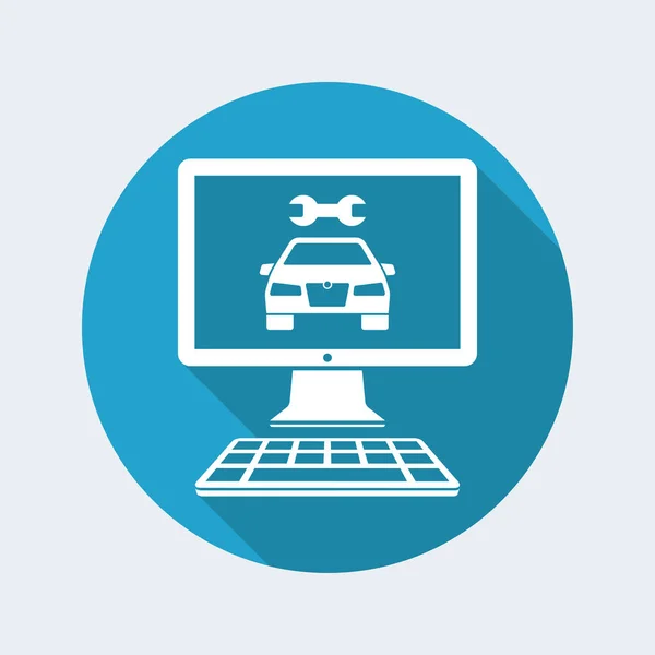 Ícone de software de diagnósticos automotivos —  Vetores de Stock