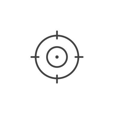 Hedef vizör. Doğrusal simge.