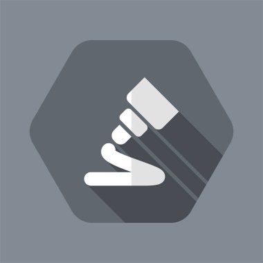 Tek izole dozaj sos simge vektör çizim