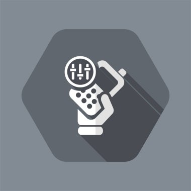 Tek izole telefonu düzeyleri simge vektör çizim