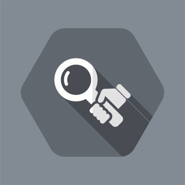 vektör çizim tek izole Yakınlaştır simgesini