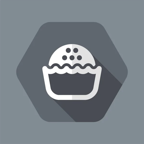 Ilustração vetorial do ícone de pastelaria isolada — Vetor de Stock