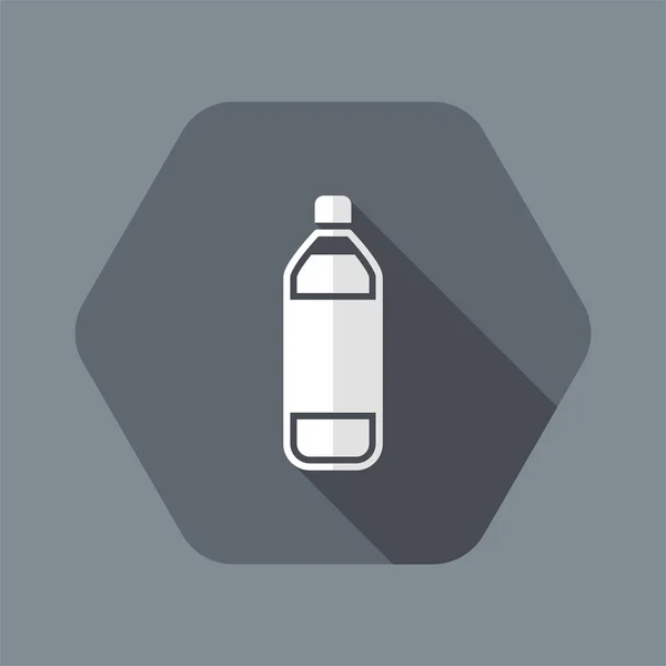 Ilustracja wektorowa pojedynczej pojedynczej ikony butelki — Wektor stockowy