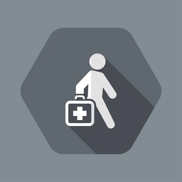 Ilustración vectorial de icono médico aislado único — Vector de stock