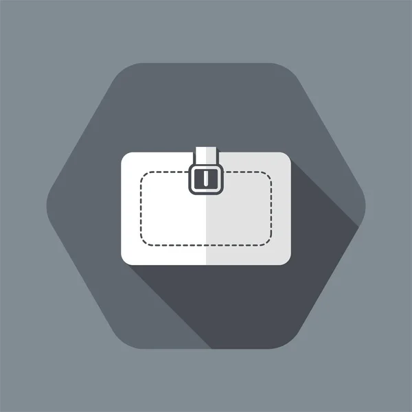 Vector illustration of single isolated bag icon — Stock Vector